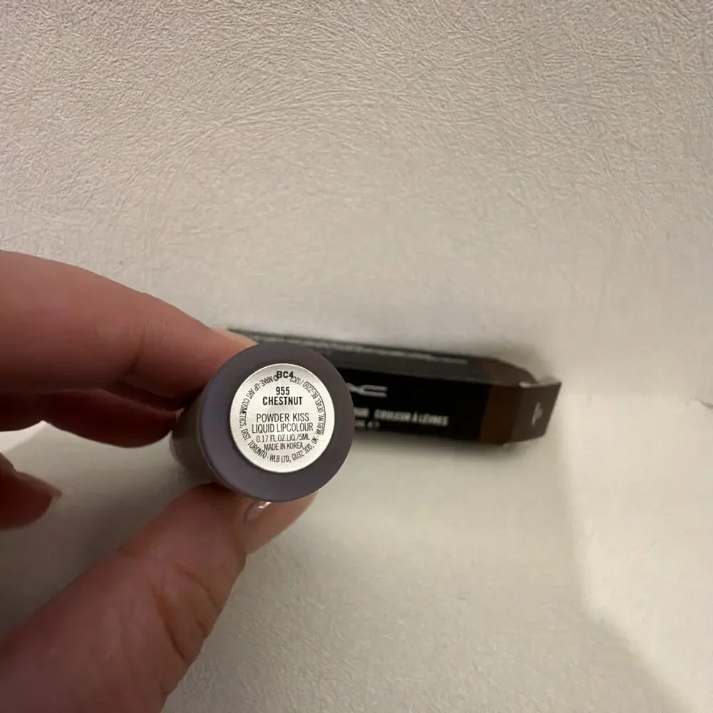 MAC Powder Kiss Liquid Lipcolour - “Chestnut” Discontinued NIB AUTHENTIC